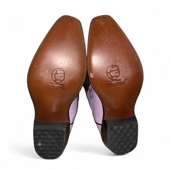 Durango Lavender Leather Cowboy Boots - Picture 6 of 6